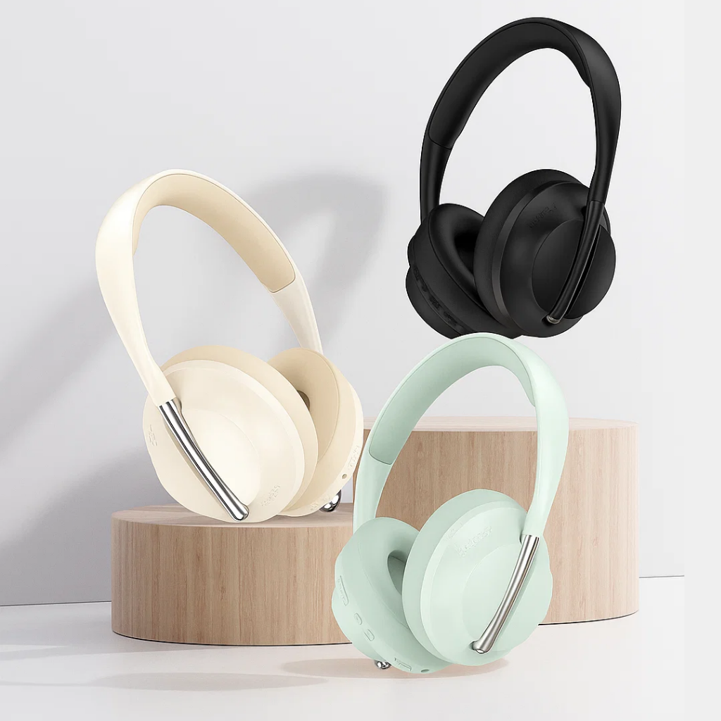 Suspension-Rod Noise Cancelling Bluetooth Headphones