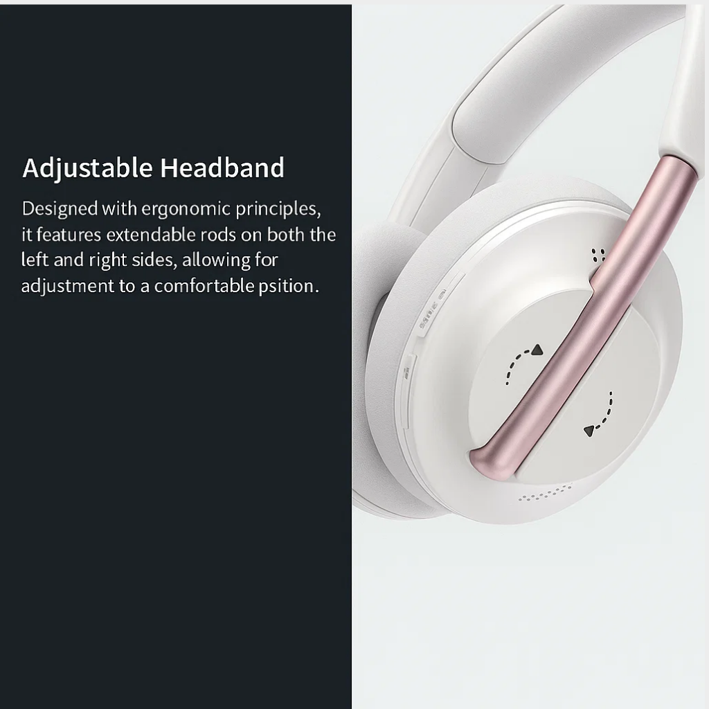 Suspension-Rod Noise Cancelling Bluetooth Headphones