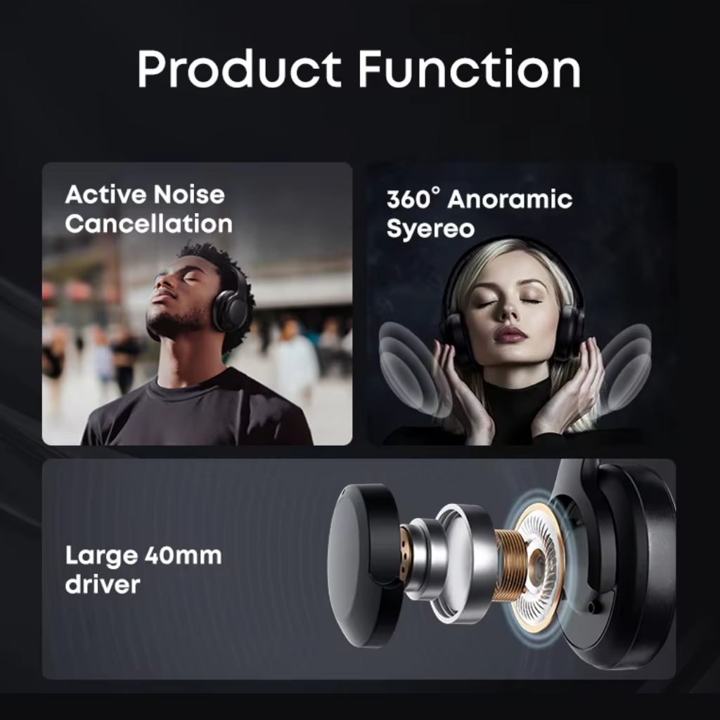 Noise Cancelling Bluetooth Headphones