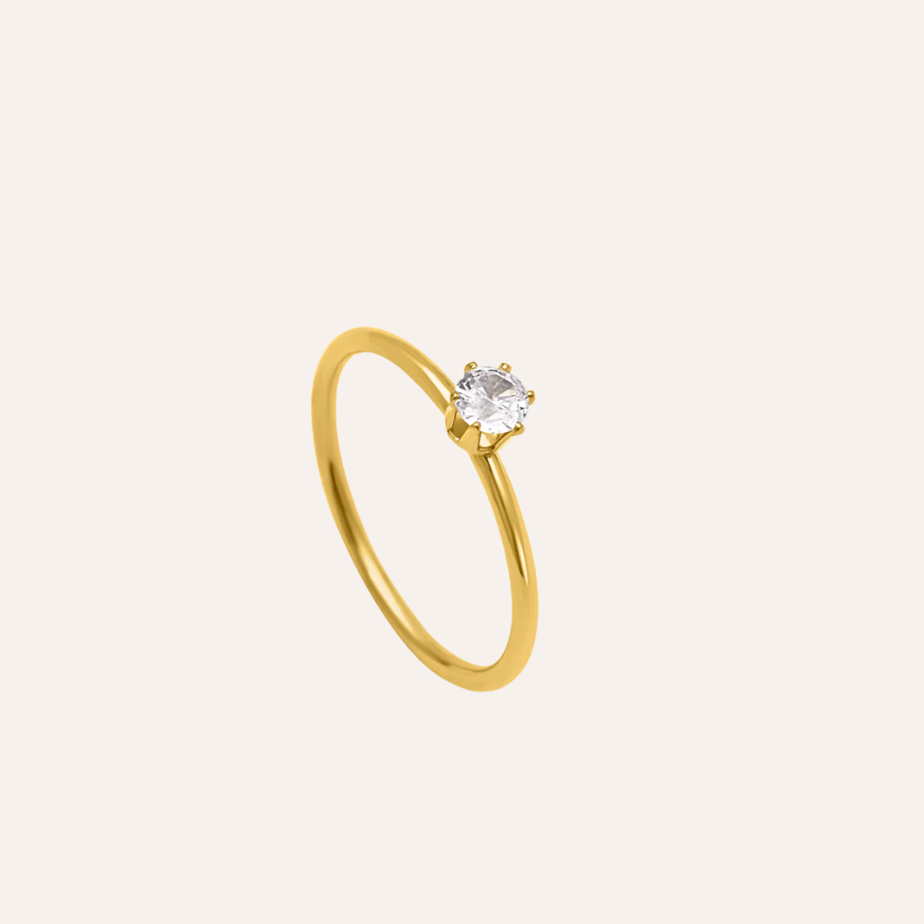 Lustre Solitaire Ring