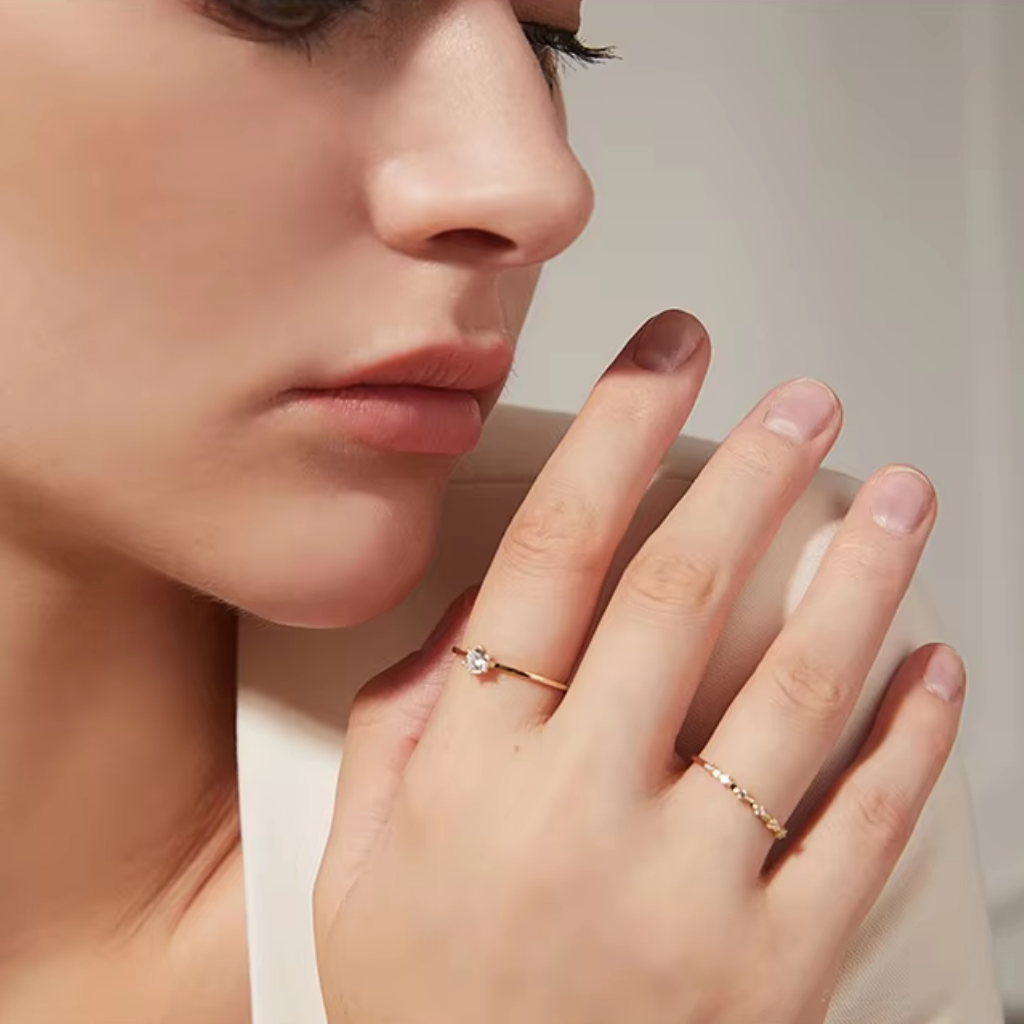 Lustre Solitaire Ring