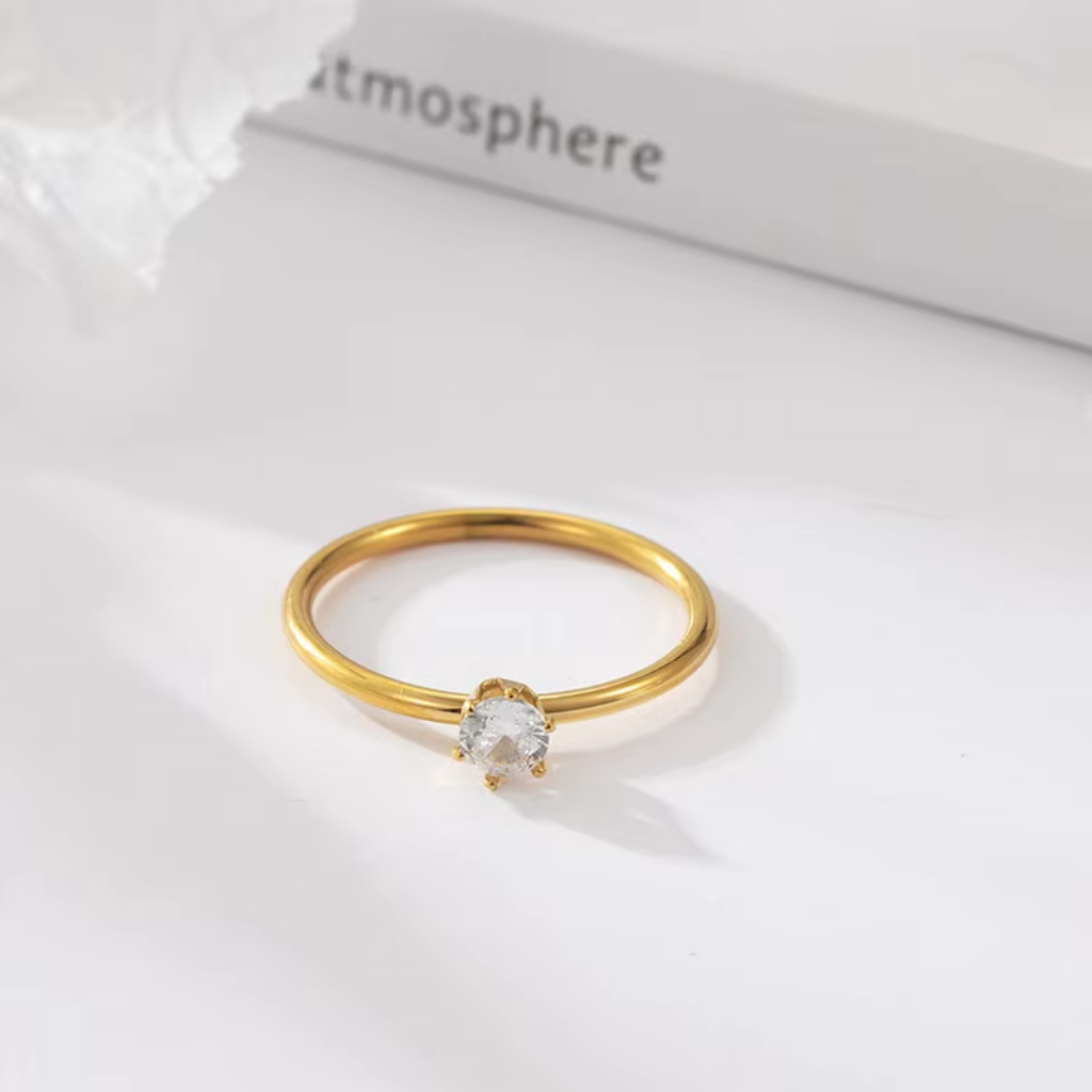Lustre Solitaire Ring