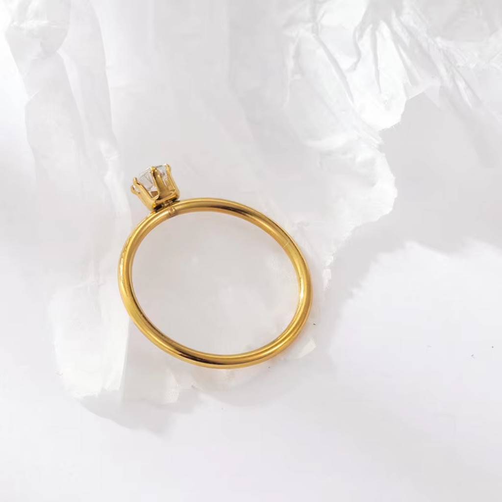 Lustre Solitaire Ring
