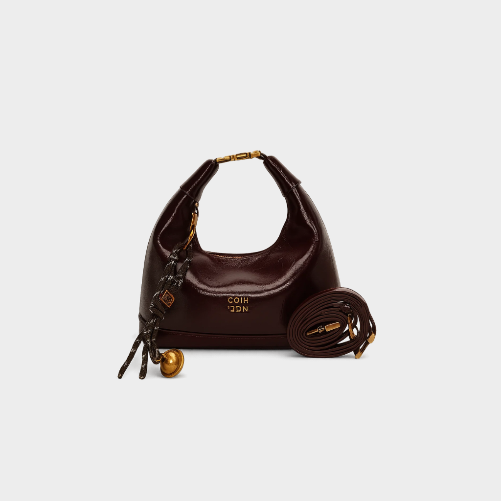 Maroon Mini Crescent Bag