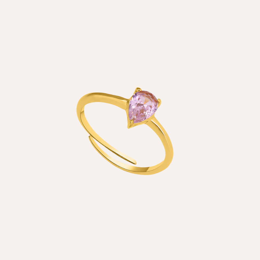 Rosé Solitaire Ring