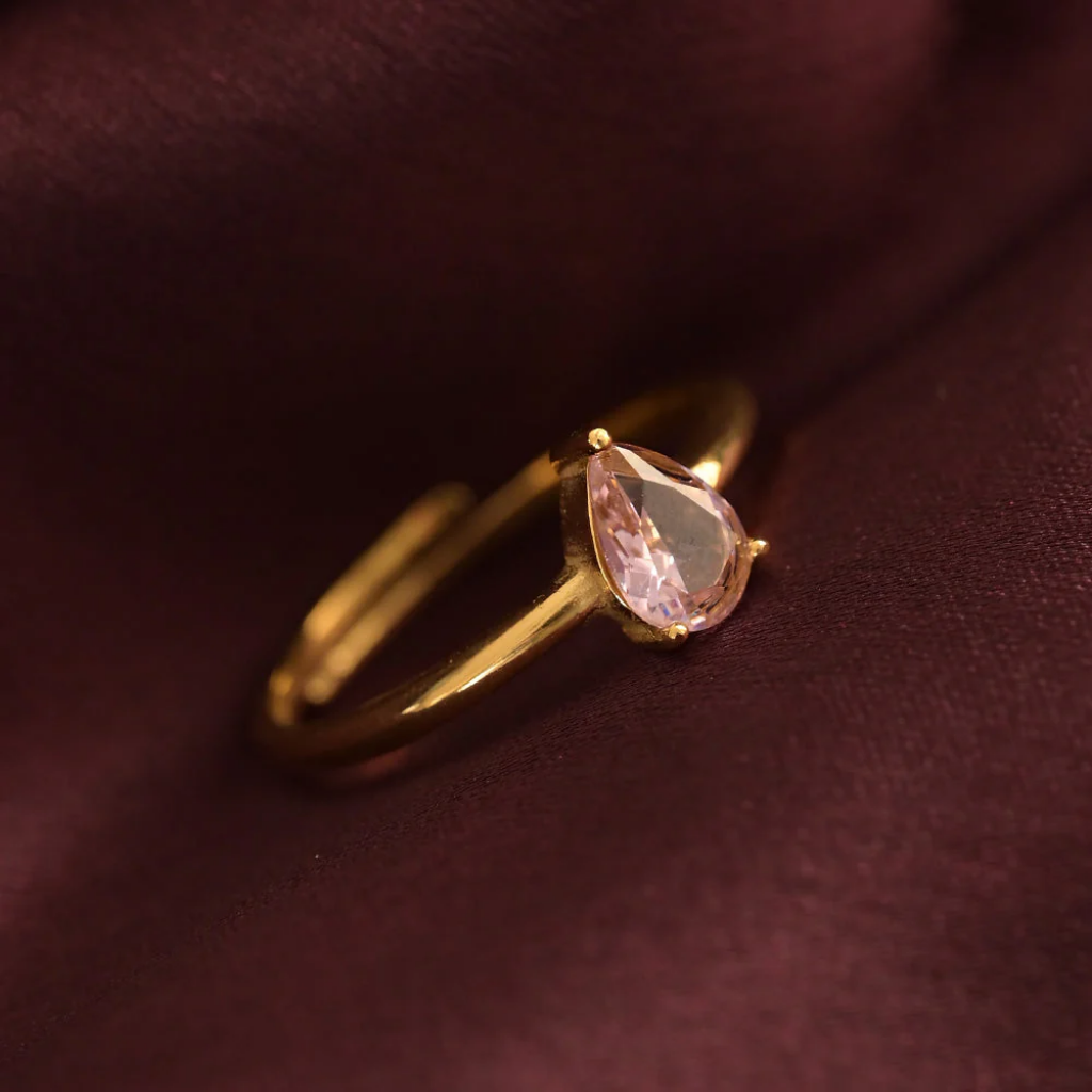 Rosé Solitaire Ring