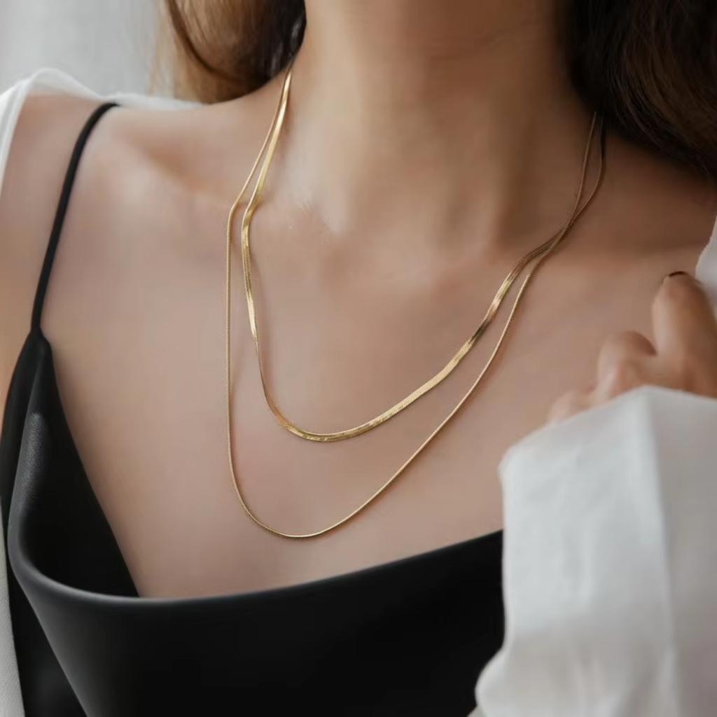 Eterna Layered Snake Chains