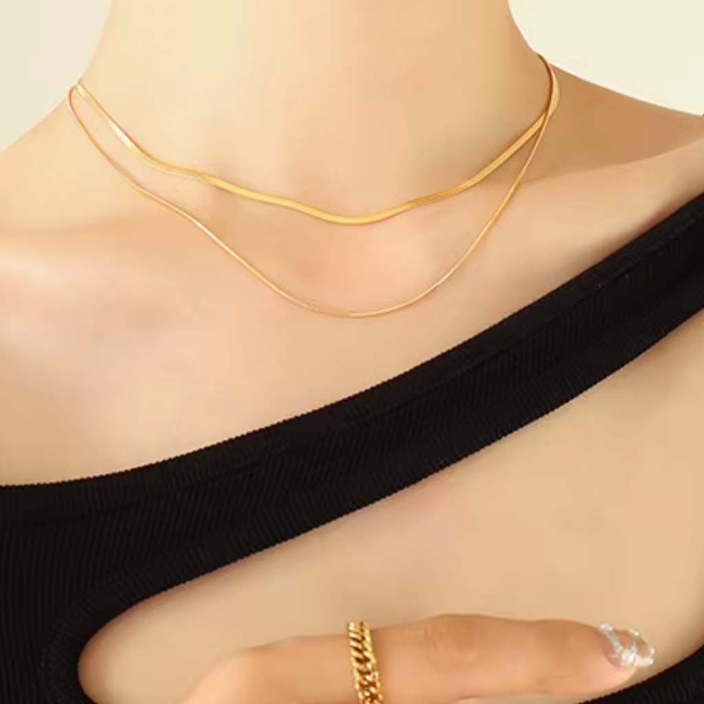 Eterna Layered Snake Chains