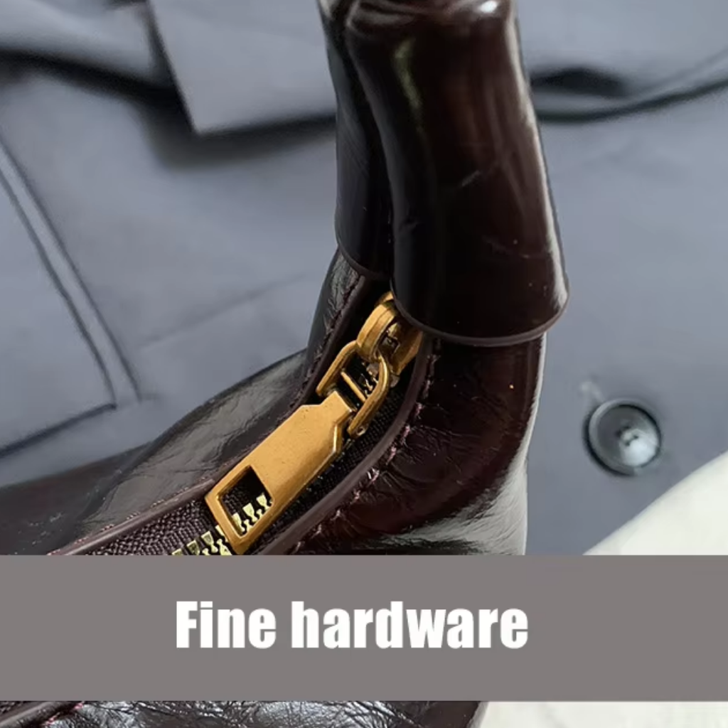 Maroon Mini Crescent Bag