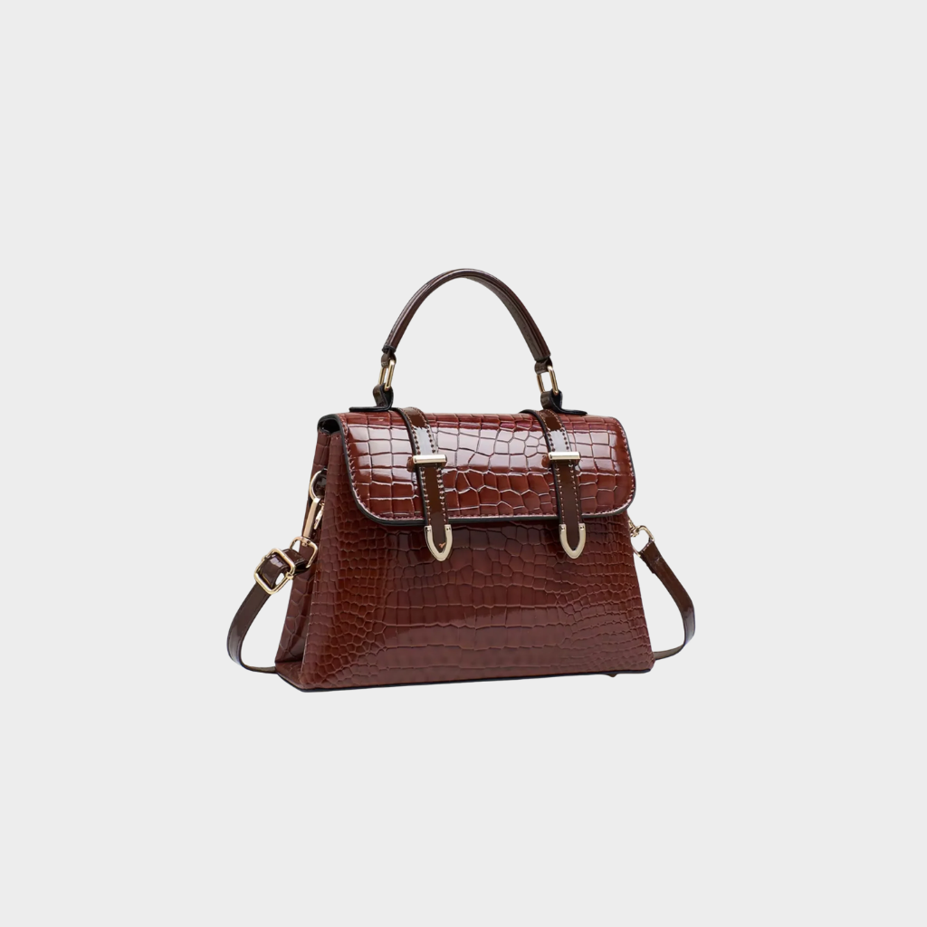Vegan Leather Florence Buckle Satchel