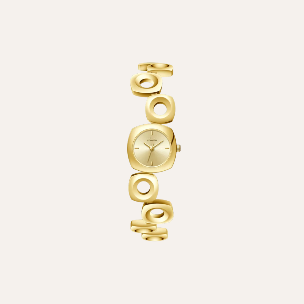 Hooped Gold Quartz Watch