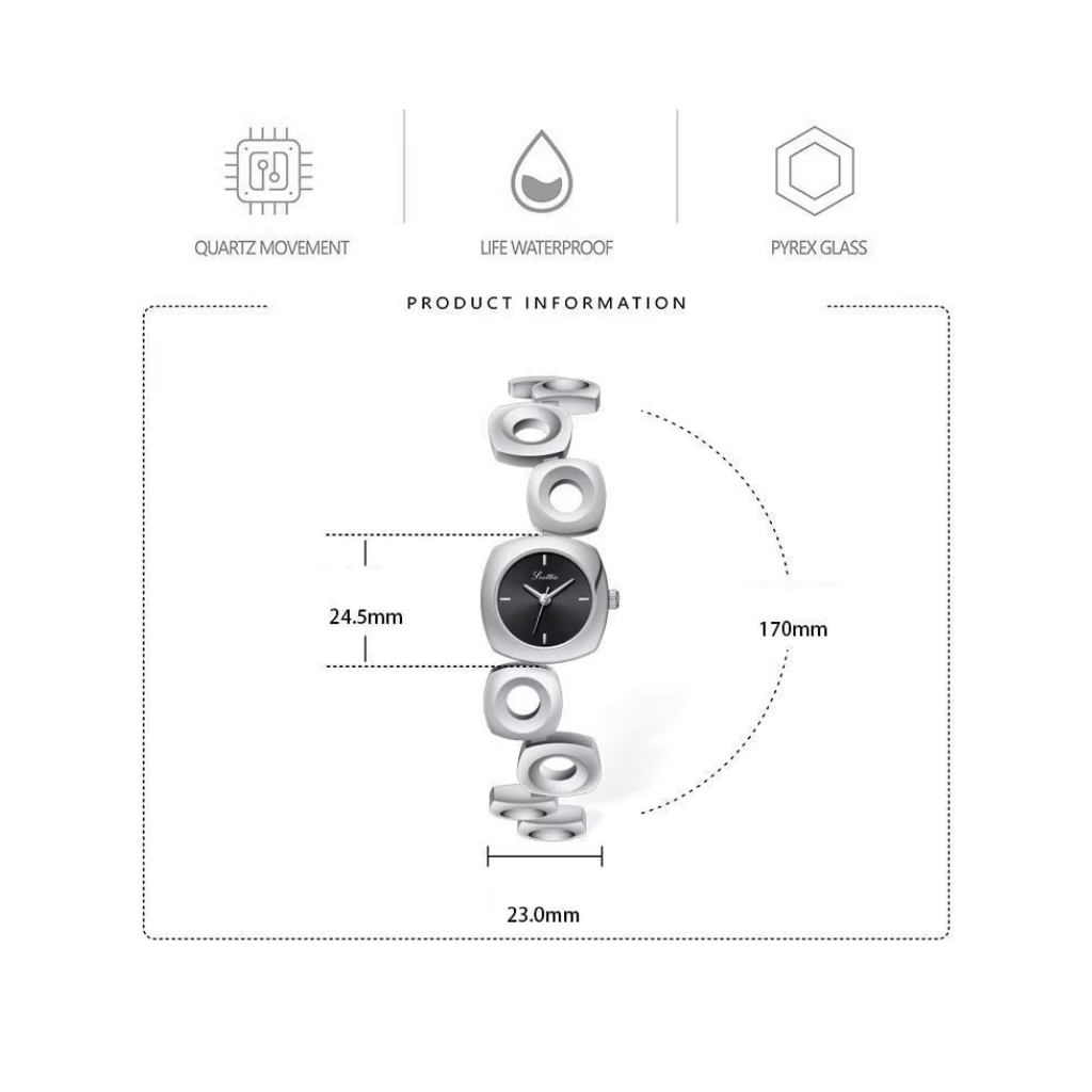 Hooped Gold Quartz Watch