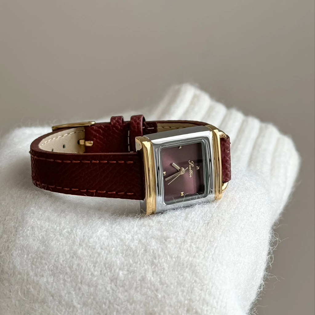Vegan Leather Wrist Watch