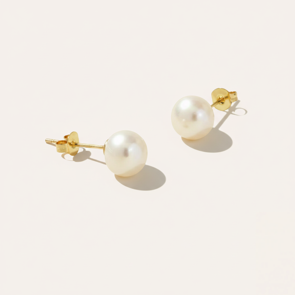 18K Pearl Earrings