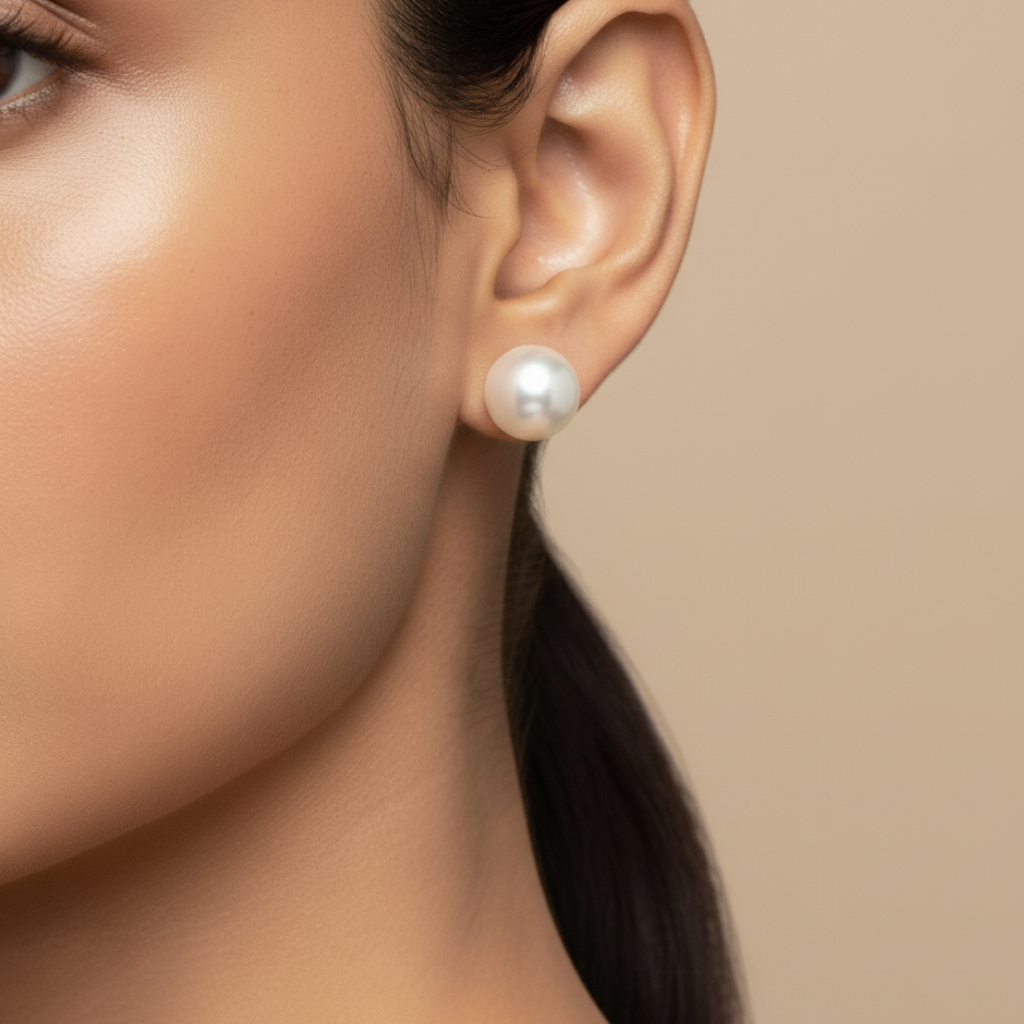 18K Pearl Earrings